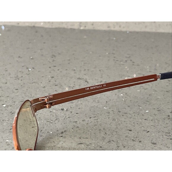 Bertelli B 667 C.2 49-16-135 Orange red  Etch Eyeglasses Frames ONLY rectangle main image 4